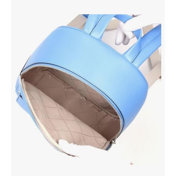 Michael Kors Jet Set Medium PVC Fashion Pocket Function Backpack Bag Blue $558 - Picture 9 of 10